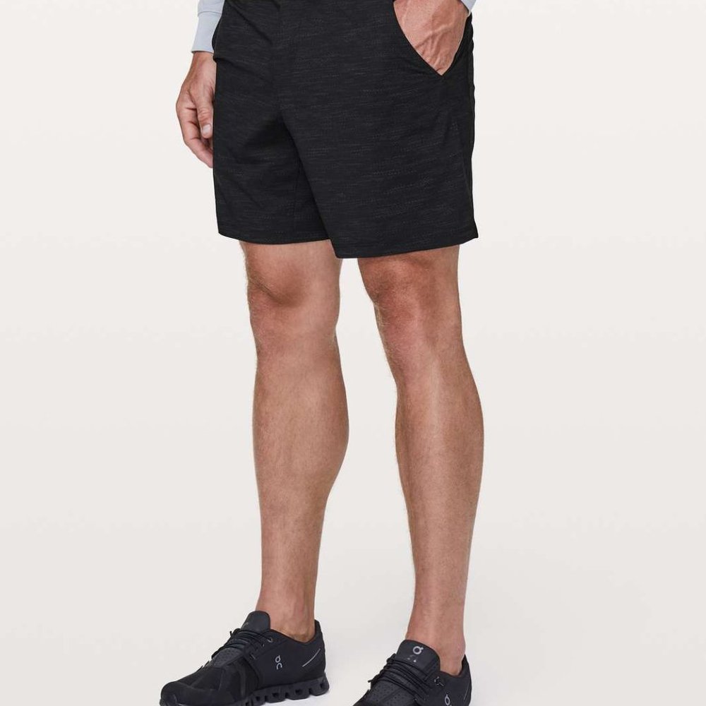 Lululemon Pace Breaker Short *Linerless 7" men's S heathered black